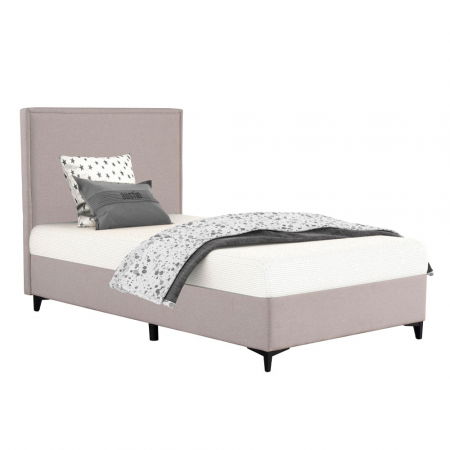 Mese in Stil Minimalist - Pat cu depozitare bej Frame 120x200 cm