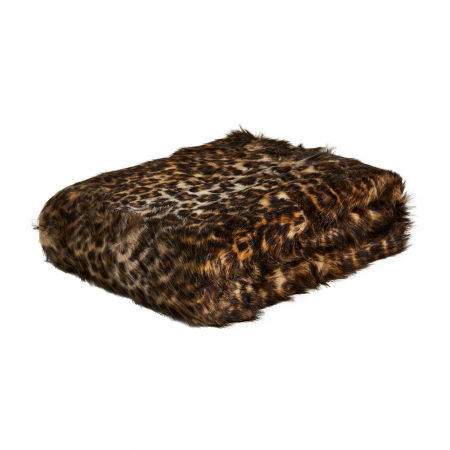Scandinav - Patura blana leopard scandinava | Paturi decorative
