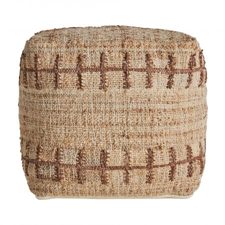 Boho - Puf boho iuta maro|Pufuri confortabile