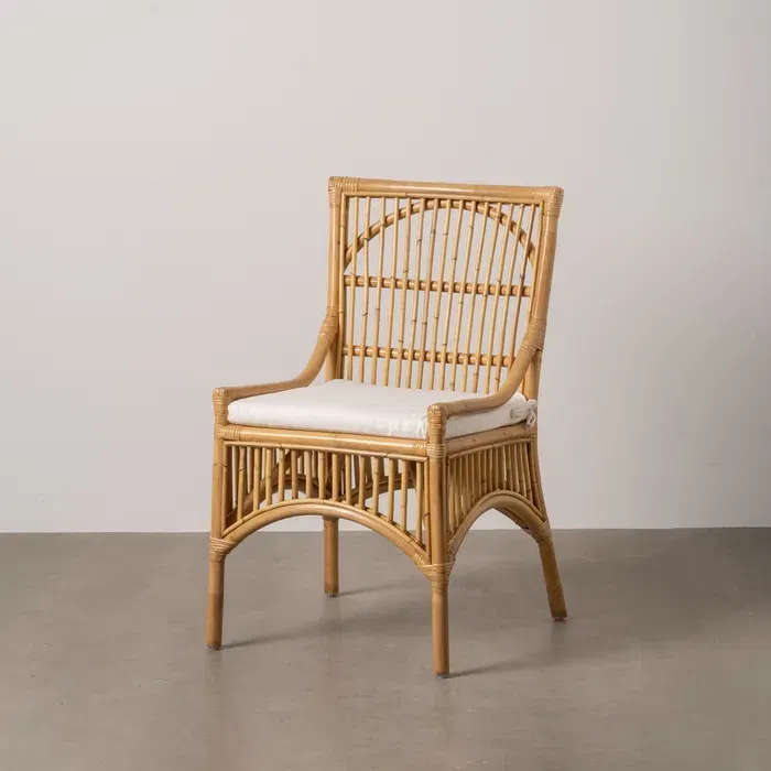 Scaune in Stil Rustic - Scaun boho-chic fibra naturala|Scaune naturale pentru interioare moderne