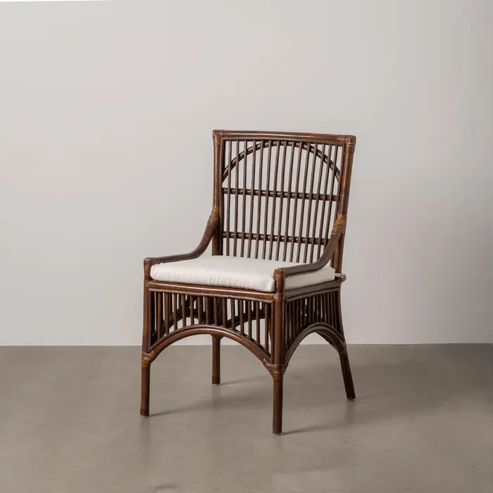 Boho - Scaun maro fibra naturala|Scaune naturale maro pentru decoruri moderne