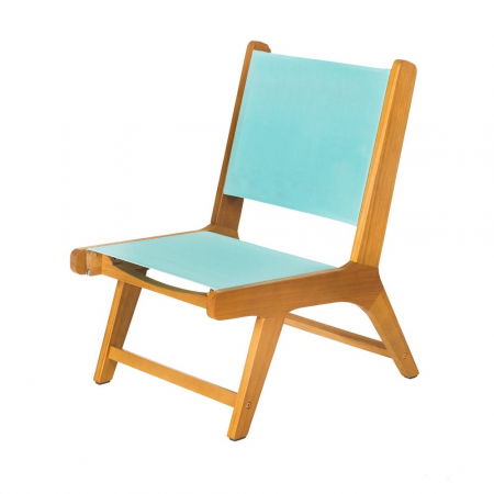 Scaune Lounge - Scaun gradina pliabil din lemn acacia cu sezut verde mint model Nina 64x50x58 cm