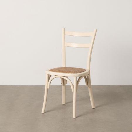 Scaune in Stil Rustic - Scaun clasic din lemn si ratan