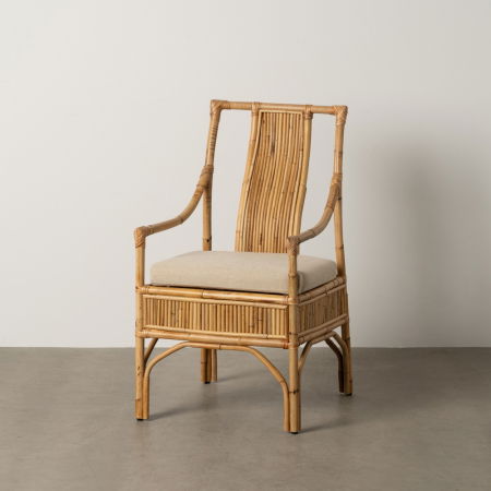 Coastal - Scaun ratan vertical cu perna pentru relaxare|Scaune naturale cu design decorativ