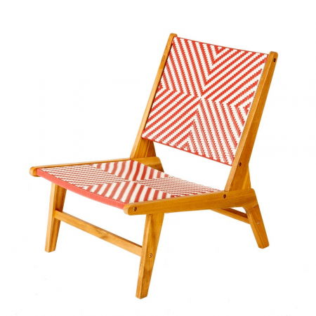 Scaune Lounge - Scaun lounge exterior Mokori – lemn acacia și ratan boho