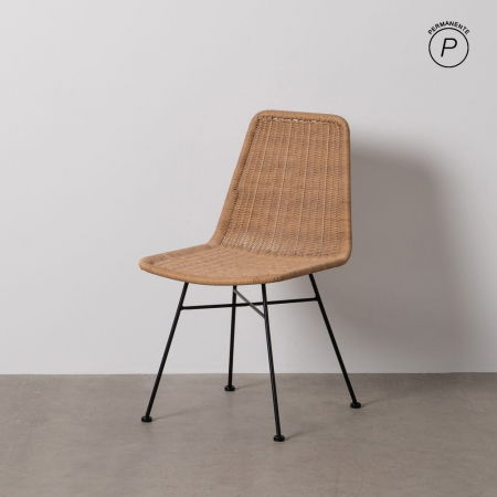 Boho - Scaune din polietilenă și oțel pentru exterior, set 2, design modern