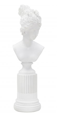 Obiecte decorative - Sculptura alba Femeie Romana, polirasina - CreativDeco.ro