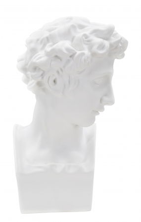 Obiecte decorative - Sculptura Romana bust alb polirasina | creativdeco.ro