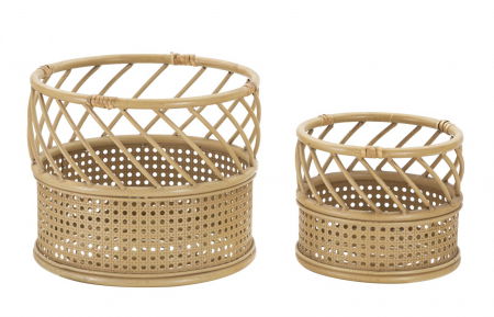 Ghivece, Suporturi flori - Set Suporturi Ghivece Boho Chic CreativDeco - Decor Natural si Rustic