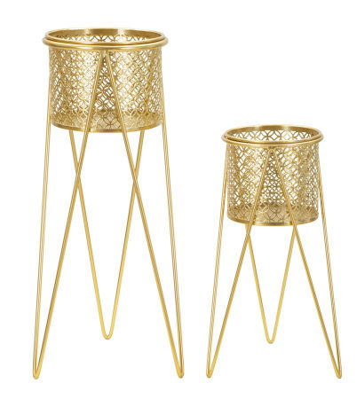 Ghivece, Suporturi flori - Set Suporturi Ghivece Elegant CreativDeco - Decor Sofisticat pentru Living