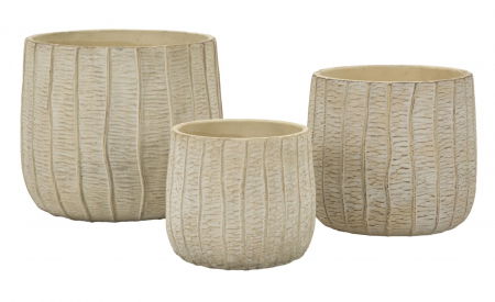 Ghivece, Suporturi flori - Set 3 ghivece decorative din rășină Flake