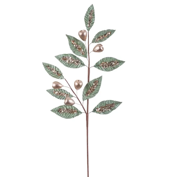 Obiecte decorative - Set Frunze Decorative Verzi CreativDeco - Accesorii Naturale pentru Decorul de Craciun