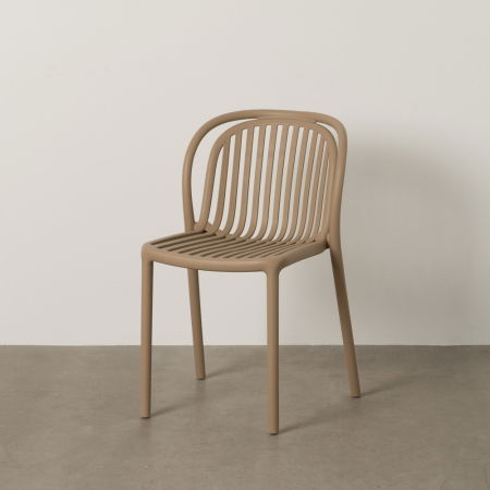 Scaune Stivuibile - Set 2 scaune bej moderne