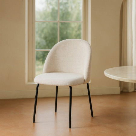 Scaune HORECA - scaune-dining-crem-stofa-design-minimalist