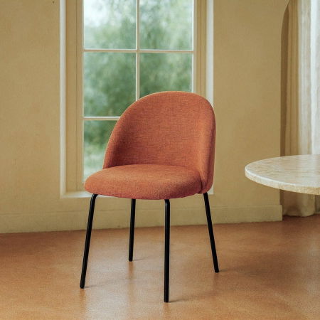 Scaune HORECA - scaune-dining-teracota-stofa-design-minimalist