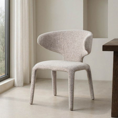 Scaune HORECA - Set de 2 scaune dining și HORECA gri marmorat din stofă cu structură metalică