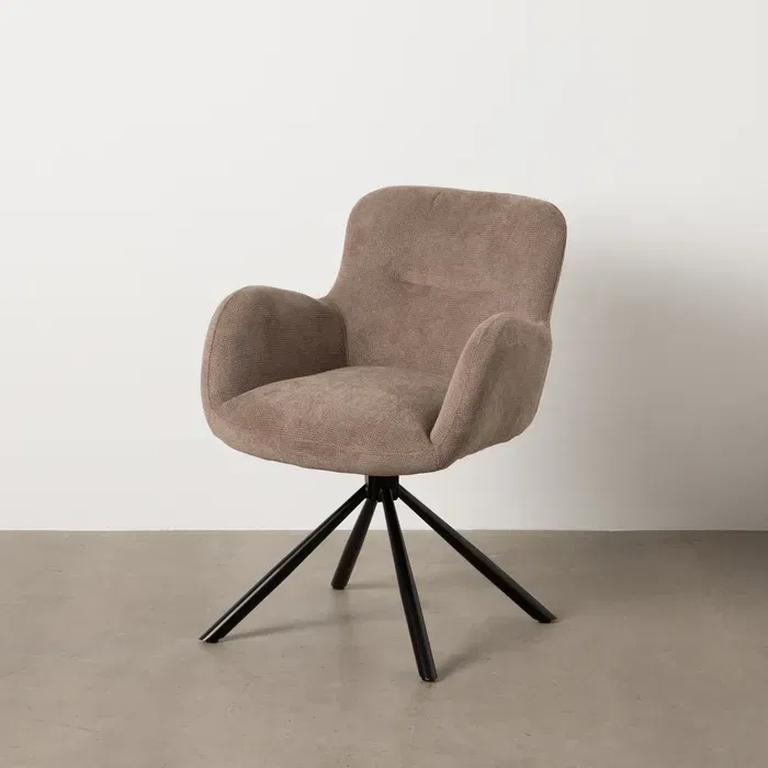 Scandinav - Set scaune rotative taupe|Mobilier confort decorativ