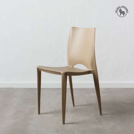 Scaune Stivuibile - Set scaune elegante polipropilena|Scaune confortabile pentru interioare moderne
