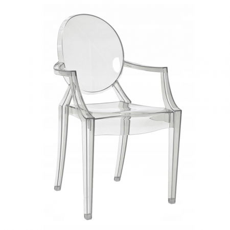 Scaune HORECA - Set de 4 scaune transparente Garde 48x50x92.5