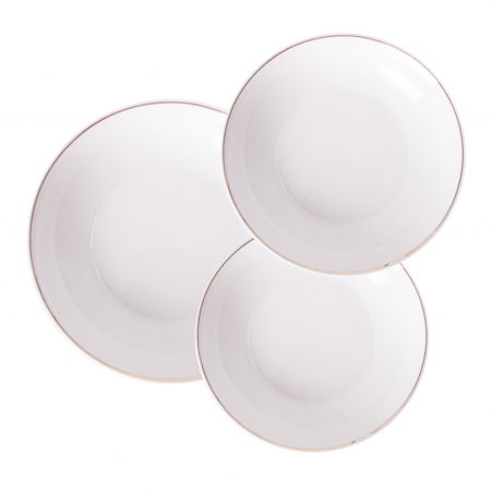 Art Deco - Set masa Art Deco|Portelan alb si auriu|Seturi elegante