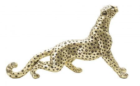 Obiecte decorative - Leopard auriu sezand ornamental - CreativDeco.ro  