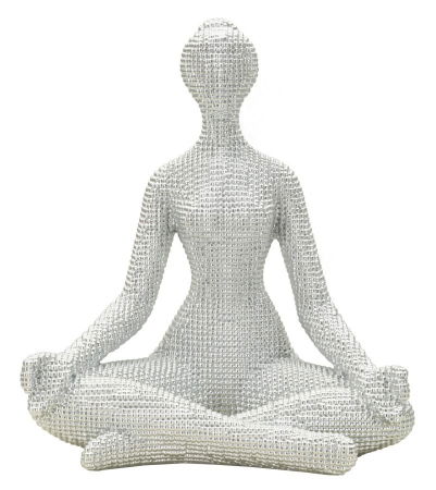 Scaune in Stil Glam - statueta yoga decor CreativDeco