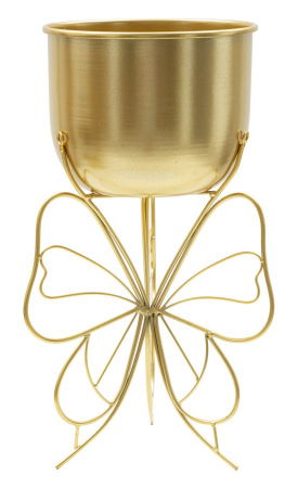 Ghivece, Suporturi flori - Suport Flori Fluturi Aurii | Plante Interior | CreativDeco