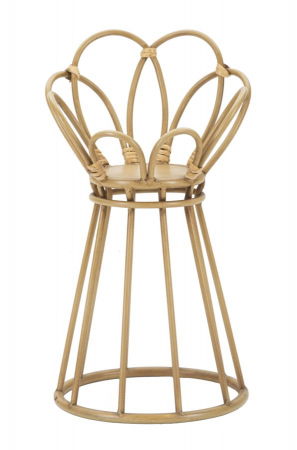 Ghivece, Suporturi flori - Suport flori Tower, fier/ratan, natural