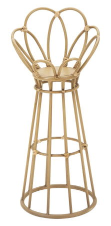 Ghivece, Suporturi flori - Suport flori Tower, fier/ratan, natural