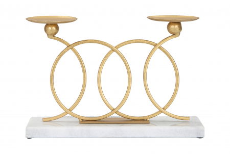 Obiecte decorative - Suport lumanari Infinity elegant versatil CreativDeco