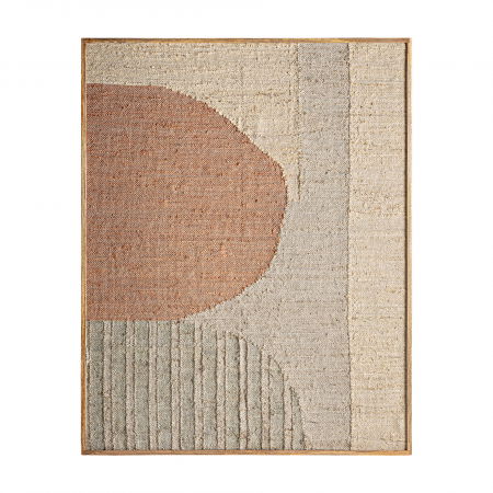 Boho - Tablou boho MDF bumbac canepa|Tablouri texturate