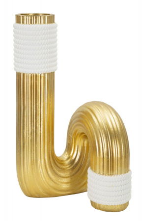 Scaune in Stil Glam - Vaza moderna aurie texturata CreativDeco