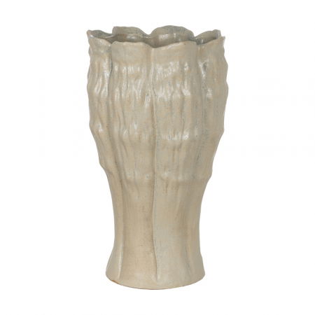 Boho - Vaza inalta ceramica bej pentru decor boho|Vaze naturale pentru interioare rafinate