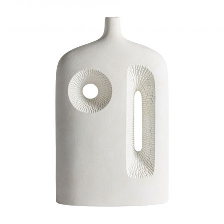 Art Deco - Vaza Art Deco ceramica alba|Vaze decorative inalte