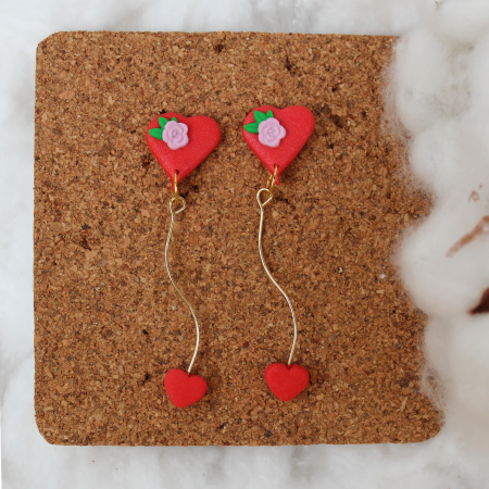 Valentine - Cercei - Romantic Flight - Rosu