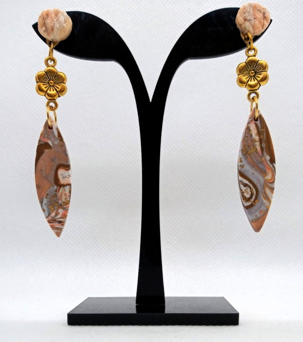 Cercei petale bronz/auriu [1]