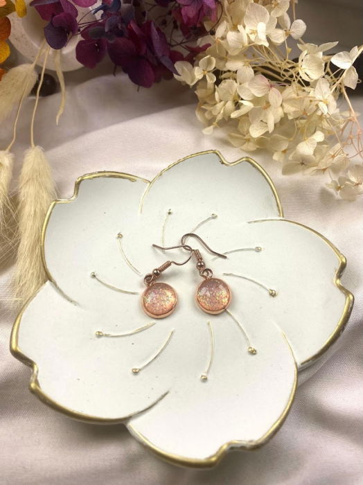 Cercei rotund glitter [3]