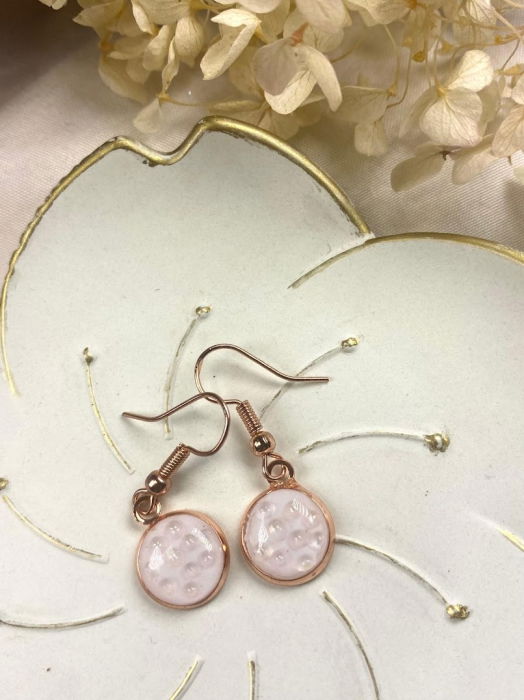 Cercei rotund roz [1]