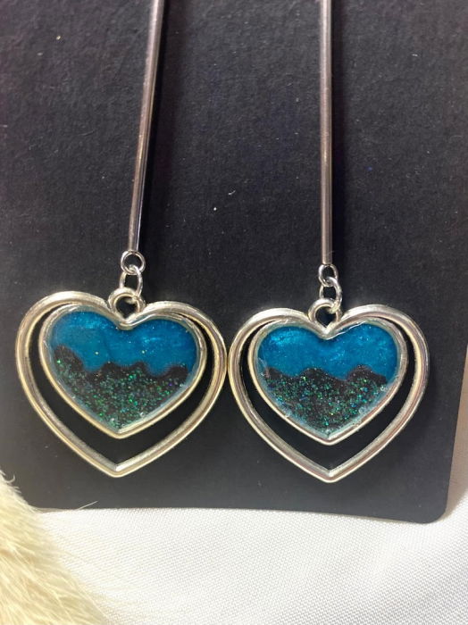 Dublu inimoare albastre lung [2]