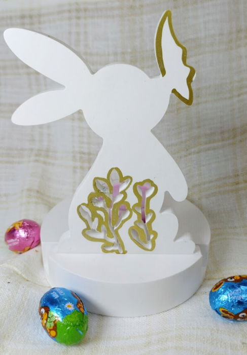 Iepuraș suport de lumanare din ceramică handmade [3]