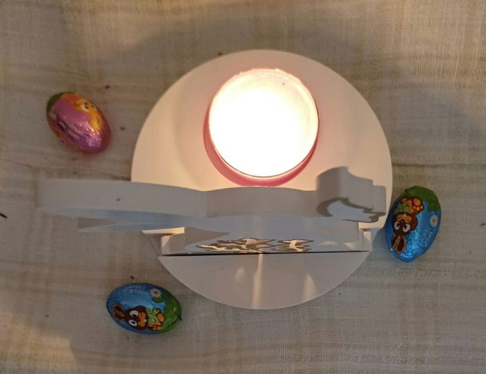 Iepuraș suport de lumanare din ceramică handmade [2]