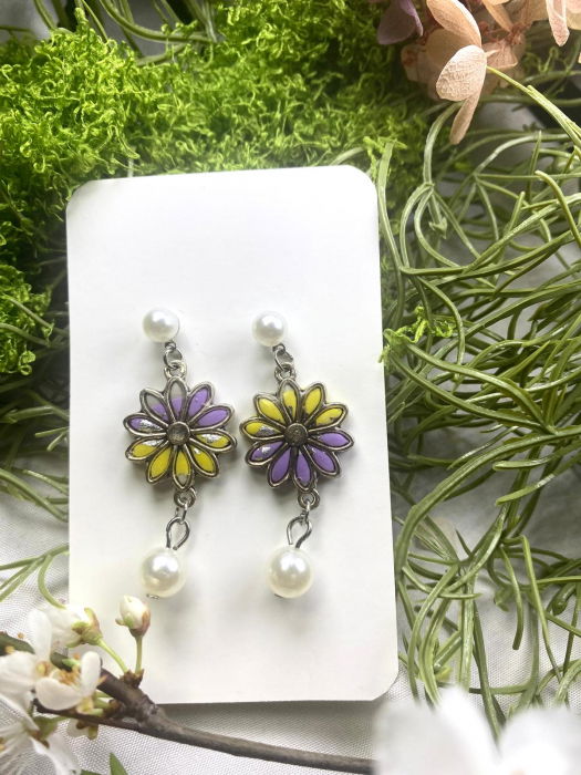 Florile galben mov cu perla [3]
