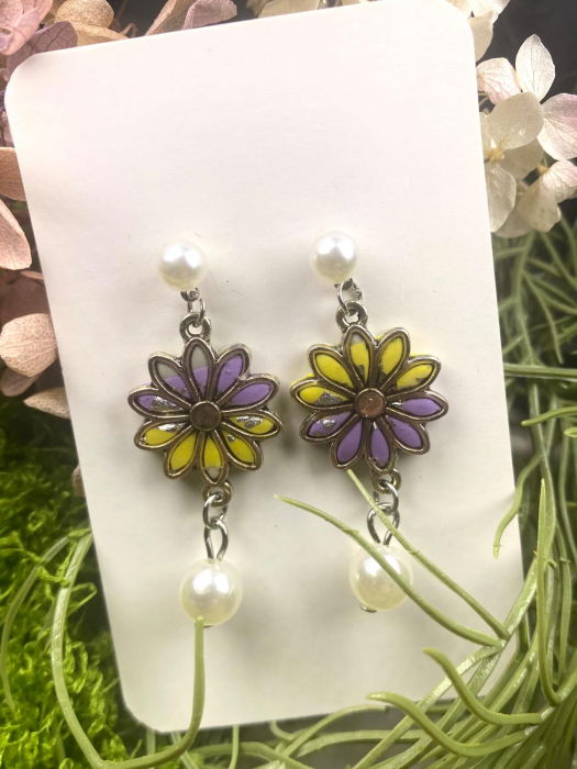 Florile galben mov cu perla [2]