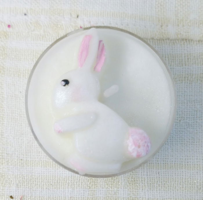 Lumanare / ceramica lucrata manual "Mini Bunny" [4]