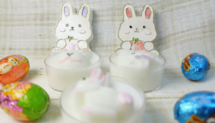 Lumanare / ceramica lucrata manual "Mini Bunny" [7]