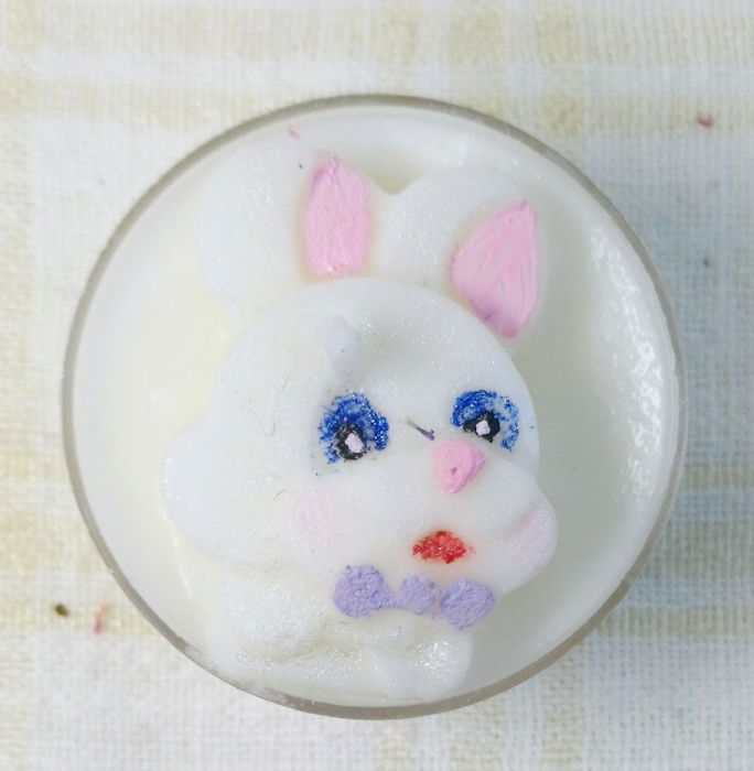 Lumanare / ceramica lucrata manual "Mini Bunny" [5]