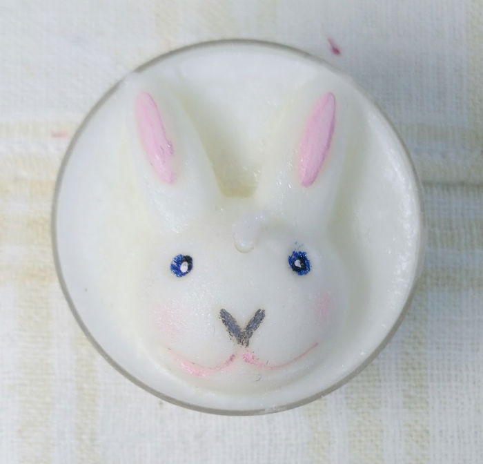 Lumanare / ceramica lucrata manual "Mini Bunny" [3]
