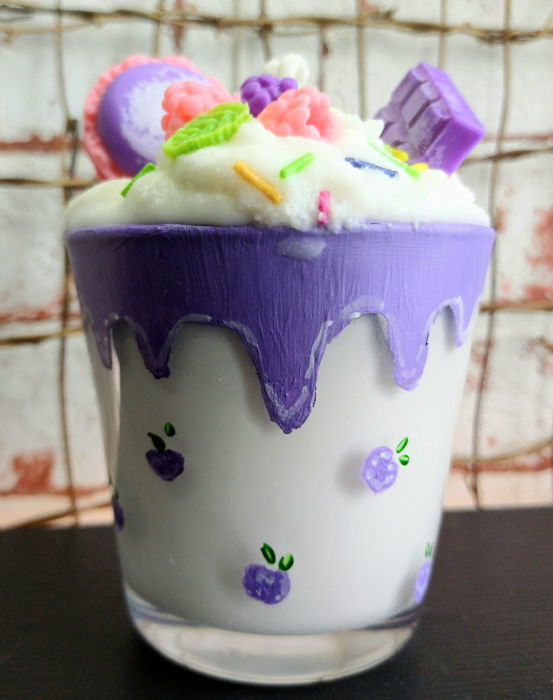 Lumanare parfumata, " Fantasy Desert ", in pahar de sticla. [5]