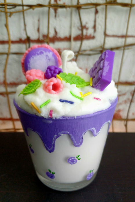 Lumanare parfumata, " Fantasy Desert ", in pahar de sticla. [6]