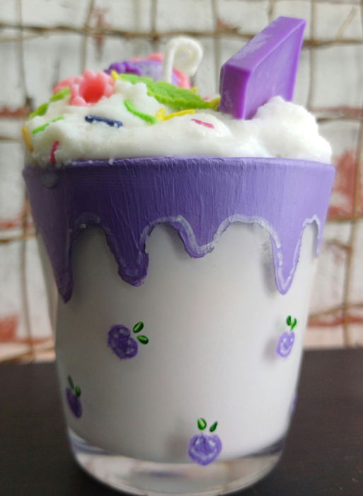 Lumanare parfumata, " Fantasy Desert ", in pahar de sticla. [7]